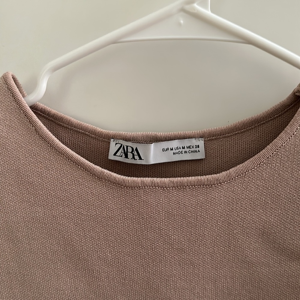 Zara Crop Top with Boning and Shoulder Pads - Picture 4 of 7